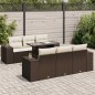 vidaXL 7-tlg. Garten-Sofagarnitur mit Kissen Braun Poly Rattan vidaXL 7-tlg. Garten-Sofagarnitur mit Kissen Braun Poly Rattan
