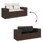 vidaXL 7-tlg. Garten-Sofagarnitur mit Kissen Braun Poly Rattan vidaXL 7-tlg. Garten-Sofagarnitur mit Kissen Braun Poly Rattan