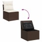 vidaXL 7-tlg. Garten-Sofagarnitur mit Kissen Braun Poly Rattan vidaXL 7-tlg. Garten-Sofagarnitur mit Kissen Braun Poly Rattan