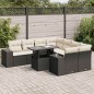 vidaXL 9-tlg. Garten-Sofagarnitur mit Kissen Schwarz Poly Rattan vidaXL 9-tlg. Garten-Sofagarnitur mit Kissen Schwarz Poly Rattan