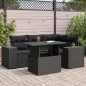 vidaXL 5-tlg. Garten-Sofagarnitur mit Kissen Schwarz Poly Rattan vidaXL 5-tlg. Garten-Sofagarnitur mit Kissen Schwarz Poly Rattan