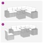 vidaXL 7-tlg. Garten-Sofagarnitur mit Kissen Braun Poly Rattan vidaXL 7-tlg. Garten-Sofagarnitur mit Kissen Braun Poly Rattan