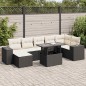 vidaXL 8-tlg. Garten-Sofagarnitur mit Kissen Schwarz Poly Rattan vidaXL 8-tlg. Garten-Sofagarnitur mit Kissen Schwarz Poly Rattan
