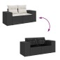 vidaXL 8-tlg. Garten-Sofagarnitur mit Kissen Schwarz Poly Rattan vidaXL 8-tlg. Garten-Sofagarnitur mit Kissen Schwarz Poly Rattan