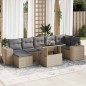 vidaXL 8-tlg. Garten-Sofagarnitur mit Kissen Beige Poly Rattan vidaXL 8-tlg. Garten-Sofagarnitur mit Kissen Beige Poly Rattan