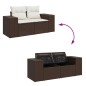 vidaXL 9-tlg. Garten-Sofagarnitur mit Kissen Braun Poly Rattan vidaXL 9-tlg. Garten-Sofagarnitur mit Kissen Braun Poly Rattan