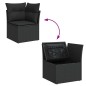 vidaXL 6-tlg. Garten-Sofagarnitur mit Kissen Schwarz Poly Rattan vidaXL 6-tlg. Garten-Sofagarnitur mit Kissen Schwarz Poly Rattan