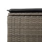 vidaXL 7-tlg. Garten-Sofagarnitur mit Kissen Grau Poly Rattan vidaXL 7-tlg. Garten-Sofagarnitur mit Kissen Grau Poly Rattan