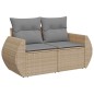 vidaXL 8-tlg. Garten-Sofagarnitur mit Kissen Beige Poly Rattan vidaXL 8-tlg. Garten-Sofagarnitur mit Kissen Beige Poly Rattan