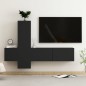 3-tlg. TV-Schrank-Set Schwarz Holzwerkstoff 3-tlg. TV-Schrank-Set Schwarz Holzwerkstoff