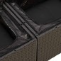 vidaXL 5-tlg. Garten-Sofagarnitur mit Kissen Schwarz Poly Rattan vidaXL 5-tlg. Garten-Sofagarnitur mit Kissen Schwarz Poly Rattan