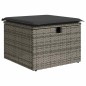 vidaXL 6-tlg. Garten-Sofagarnitur mit Kissen Grau Poly Rattan vidaXL 6-tlg. Garten-Sofagarnitur mit Kissen Grau Poly Rattan