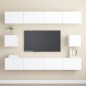 6-tlg. TV-Schrank-Set Weiß Holzwerkstoff 6-tlg. TV-Schrank-Set Weiß Holzwerkstoff