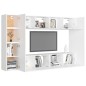 8-tlg. TV-Schrank-Set Weiß Holzwerkstoff 8-tlg. TV-Schrank-Set Weiß Holzwerkstoff