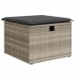 vidaXL 7-tlg. Garten-Sofagarnitur mit Kissen Hellgrau Poly Rattan vidaXL 7-tlg. Garten-Sofagarnitur mit Kissen Hellgrau Poly Rattan