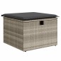 vidaXL 6-tlg. Garten-Sofagarnitur mit Kissen Hellgrau Poly Rattan vidaXL 6-tlg. Garten-Sofagarnitur mit Kissen Hellgrau Poly Rattan