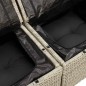 vidaXL 6-tlg. Garten-Sofagarnitur mit Kissen Hellgrau Poly Rattan vidaXL 6-tlg. Garten-Sofagarnitur mit Kissen Hellgrau Poly Rattan