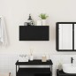vidaXL Bad-Wandschrank Schwarz 60x25x30 cm Holzwerkstoff vidaXL Bad-Wandschrank Schwarz 60x25x30 cm Holzwerkstoff