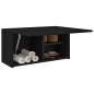 vidaXL Bad-Wandschrank Schwarz 60x25x30 cm Holzwerkstoff vidaXL Bad-Wandschrank Schwarz 60x25x30 cm Holzwerkstoff