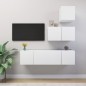 vidaXL 4-tlg. TV-Schrank-Set Weiß Holzwerkstoff vidaXL 4-tlg. TV-Schrank-Set Weiß Holzwerkstoff