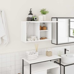 vidaXL Bad-Wandschrank Weiß 60x25x40 cm Holzwerkstoff