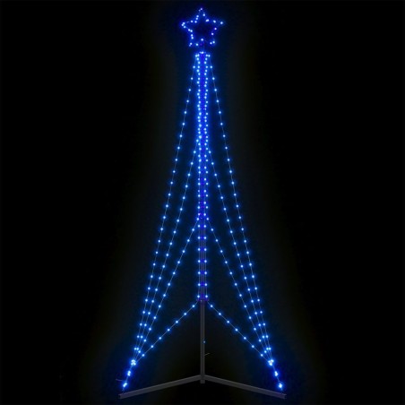 vidaXL LED Weihnachtsbaum 483 LEDs Blau 240 cm