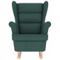 vidaXL Schaukelsessel Dunkelgrün 74x90x102 cm Stoff vidaXL Schaukelsessel Dunkelgrün 74x90x102 cm Stoff