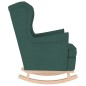 vidaXL Schaukelsessel Dunkelgrün 74x90x102 cm Stoff vidaXL Schaukelsessel Dunkelgrün 74x90x102 cm Stoff
