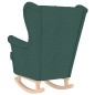 vidaXL Schaukelsessel Dunkelgrün 74x90x102 cm Stoff vidaXL Schaukelsessel Dunkelgrün 74x90x102 cm Stoff