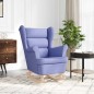 vidaXL Schaukelsessel Jeansblau 74x90x102 cm Stoff