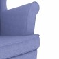 vidaXL Schaukelsessel Jeansblau 74x90x102 cm Stoff