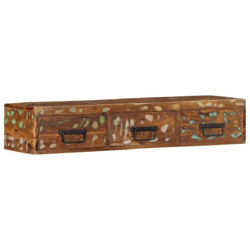 vidaXL TV-Wandschrank 100x30x19 cm Altholz Massiv vidaXL TV-Wandschrank 100x30x19 cm Altholz Massiv