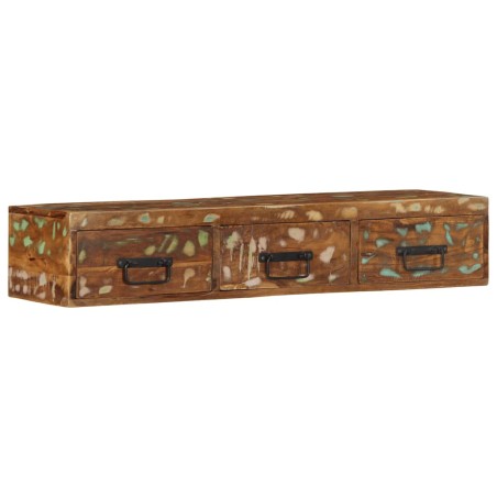 vidaXL TV-Wandschrank 100x30x19 cm Altholz Massiv