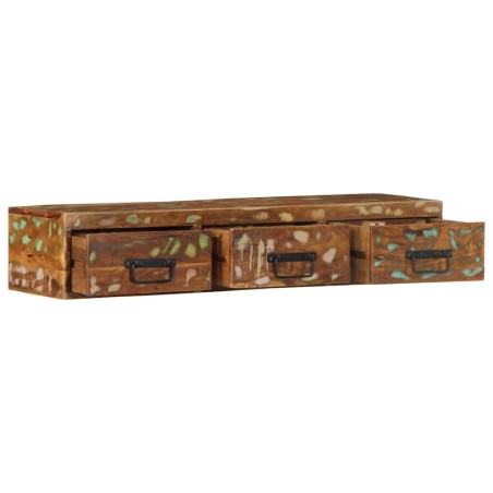 vidaXL TV-Wandschrank 100x30x19 cm Altholz Massiv