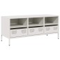 vidaXL TV-Schrank Weiß 101,5x39x43,5 cm Kaltgewalzter Stahl