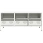 vidaXL TV-Schrank Weiß 101,5x39x43,5 cm Kaltgewalzter Stahl