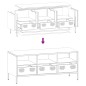 vidaXL TV-Schrank Weiß 101,5x39x43,5 cm Kaltgewalzter Stahl