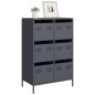 vidaXL Highboard Anthrazit 68x39x101,5 cm Stahl vidaXL Highboard Anthrazit 68x39x101,5 cm Stahl