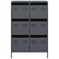 vidaXL Highboard Anthrazit 68x39x101,5 cm Stahl vidaXL Highboard Anthrazit 68x39x101,5 cm Stahl