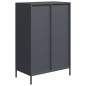 vidaXL Highboard Anthrazit 68x39x101,5 cm Stahl vidaXL Highboard Anthrazit 68x39x101,5 cm Stahl