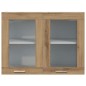 vidaXL Hängeglasschrank Artisan-Eiche 80x31x60 cm Holzwerkstoff
