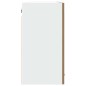 vidaXL Hängeglasschrank Artisan-Eiche 80x31x60 cm Holzwerkstoff