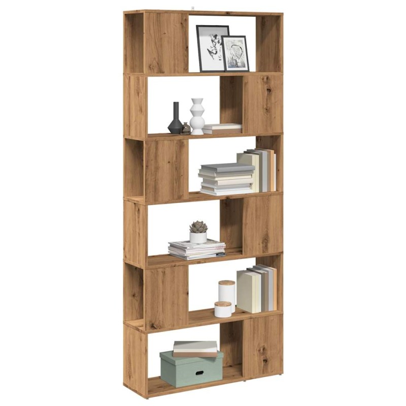 vidaXL Bücherregal/Raumteiler Artisan-Eiche 80x24x186 cm vidaXL Bücherregal/Raumteiler Artisan-Eiche 80x24x186 cm