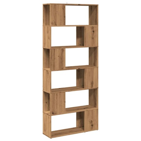 vidaXL Bücherregal/Raumteiler Artisan-Eiche 80x24x186 cm
