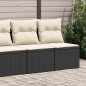 vidaXL 2-tlg. Garten-Sofagarnitur mit Kissen Schwarz Poly Rattan vidaXL 2-tlg. Garten-Sofagarnitur mit Kissen Schwarz Poly Rattan
