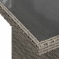 vidaXL 10-tlg. Garten-Sofagarnitur mit Kissen Grau Poly Rattan Akazie vidaXL 10-tlg. Garten-Sofagarnitur mit Kissen Grau Poly Rattan Akazie