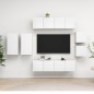 8-tlg. TV-Schrank-Set Weiß Holzwerkstoff 8-tlg. TV-Schrank-Set Weiß Holzwerkstoff