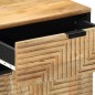 vidaXL Nachttisch Braun 50x33x60 cm Massivholz Mango