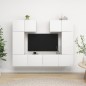 6-tlg. TV-Schrank-Set Weiß Holzwerkstoff 6-tlg. TV-Schrank-Set Weiß Holzwerkstoff
