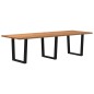 vidaXL Esstisch mit Baumkanten 280x100x74 cm Massivholz Eiche vidaXL Esstisch mit Baumkanten 280x100x74 cm Massivholz Eiche
